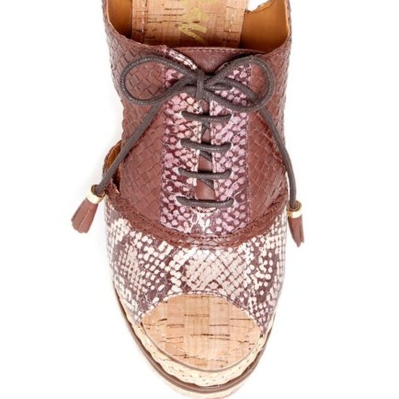 Sam Edelman Tinley Lace-Up Wedge Platforms - Picture 6 of 8